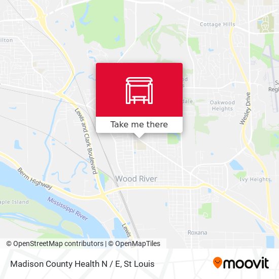 Mapa de Madison County Health N / E