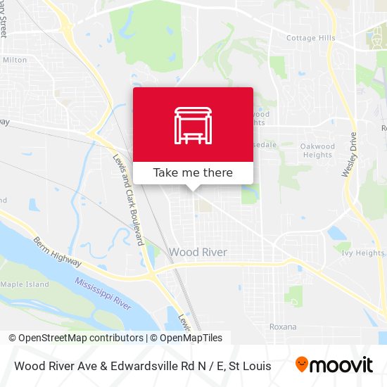 Mapa de Wood River Ave & Edwardsville Rd N / E