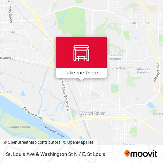 Mapa de St. Louis Ave & Washington St N / E