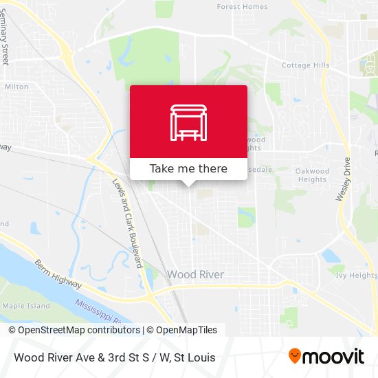 Mapa de Wood River Ave & 3rd St S / W