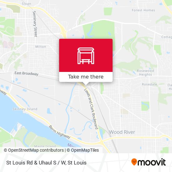 St Louis Rd & Uhaul S / W map