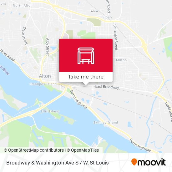 Broadway & Washington Ave S / W map