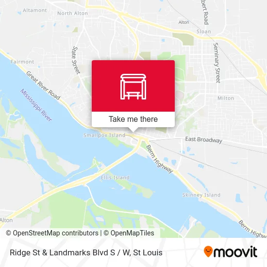 Ridge St & Landmarks Blvd S / W map