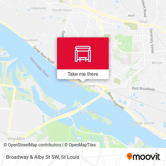 Broadway & Alby St SW map