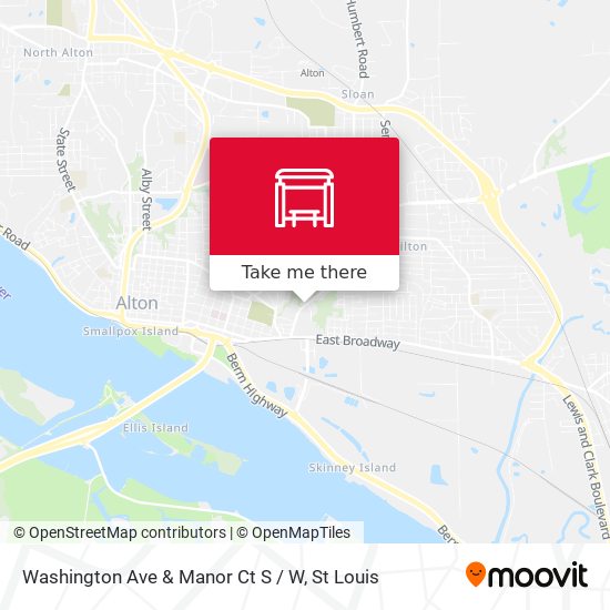 Washington Ave & Manor Ct S / W map