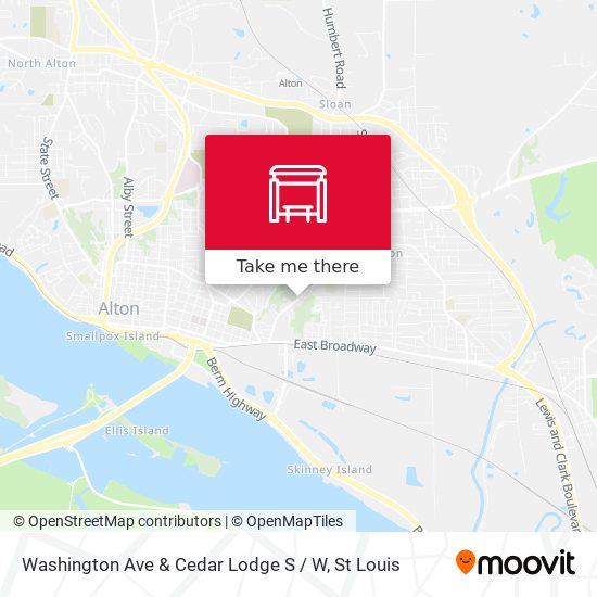Mapa de Washington Ave & Cedar Lodge S / W