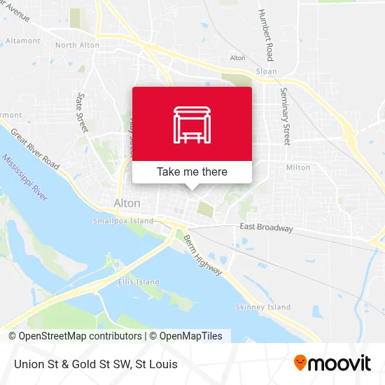 Union St & Gold St SW map