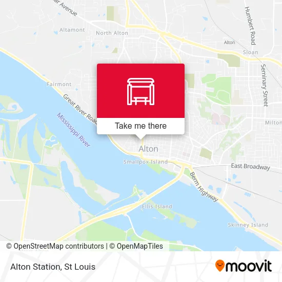 Alton Station map