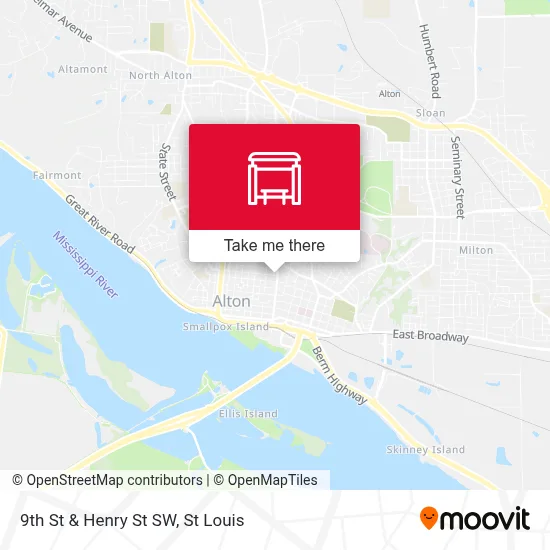 9th St & Henry St SW map