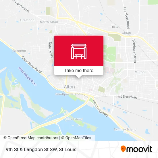 9th St & Langdon St SW map