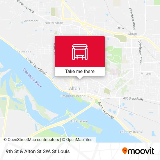 9th St & Alton St SW map