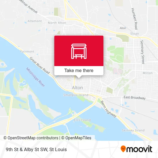 9th St & Alby St SW map