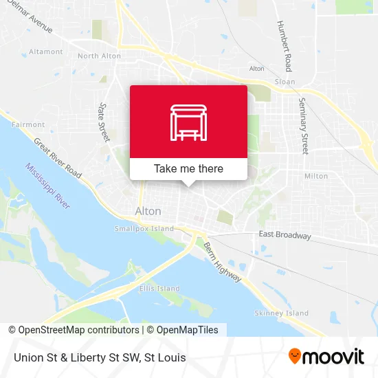 Union St & Liberty St SW map