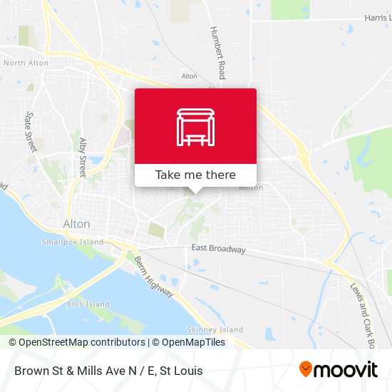 Mapa de Brown St & Mills Ave N / E