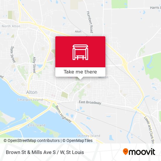 Mapa de Brown St & Mills Ave S / W