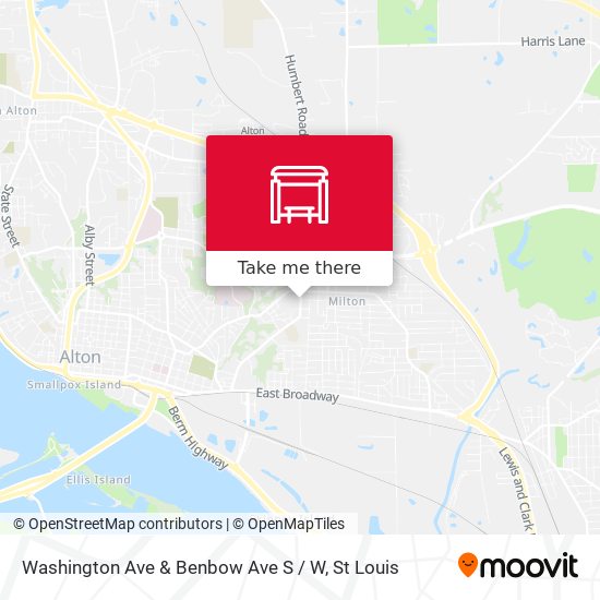Mapa de Washington Ave & Benbow Ave S / W