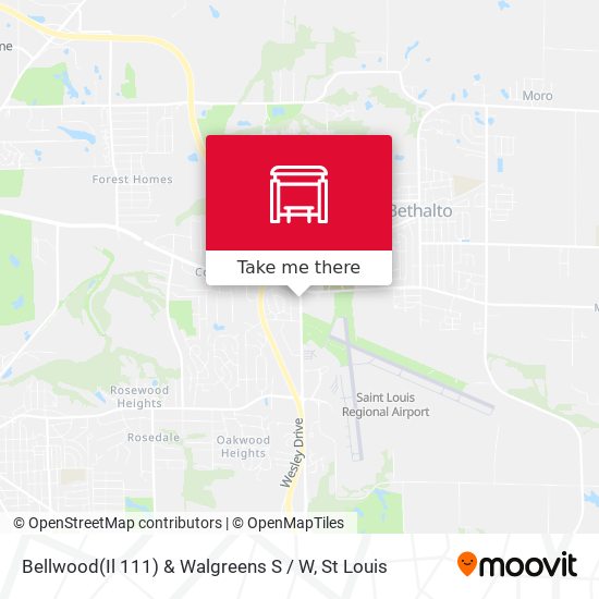 Mapa de Bellwood(Il 111) & Walgreens S / W