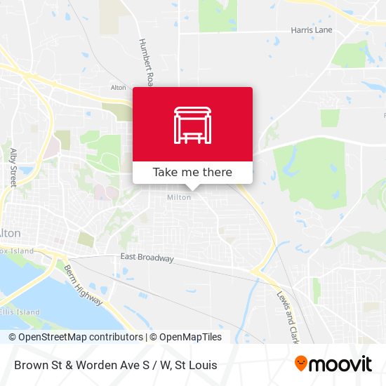 Brown St & Worden Ave S / W map