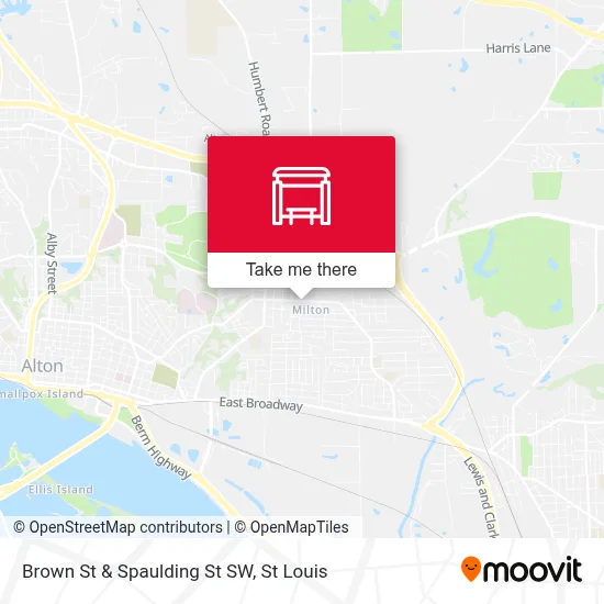 Brown St & Spaulding St SW map