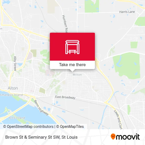 Brown St & Seminary St SW map