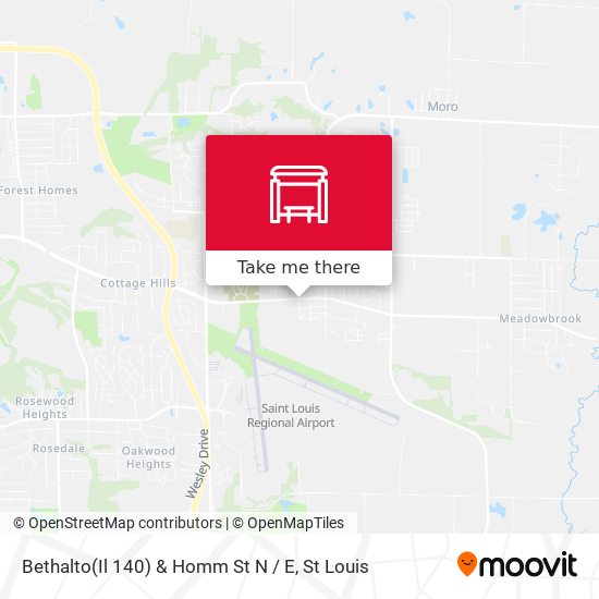 Bethalto(Il 140) & Homm St N / E map