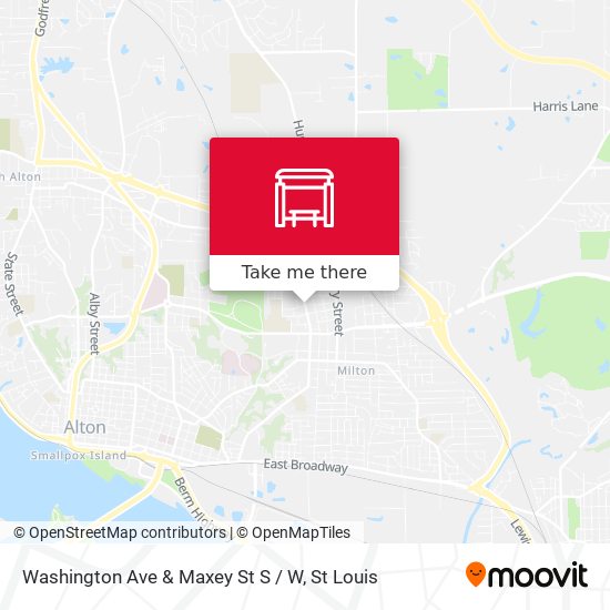 Mapa de Washington Ave & Maxey St S / W
