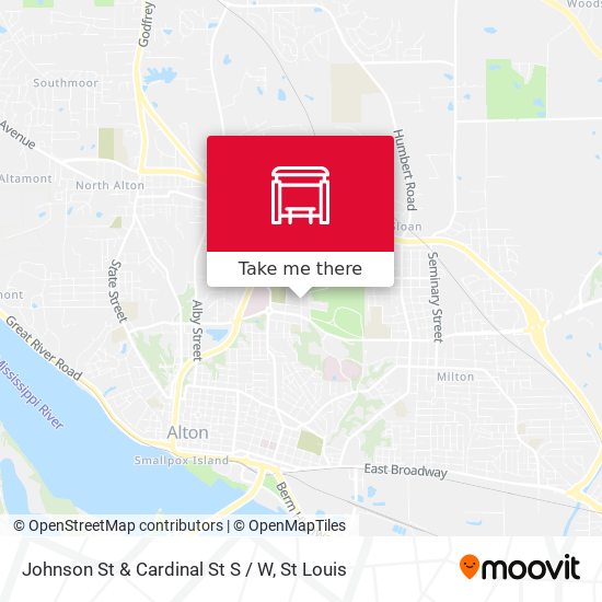 Johnson St & Cardinal St S / W map