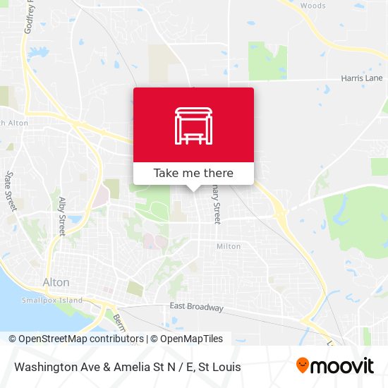 Washington Ave & Amelia St N / E map