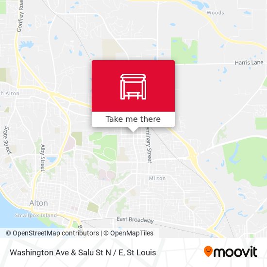 Mapa de Washington Ave & Salu St N / E