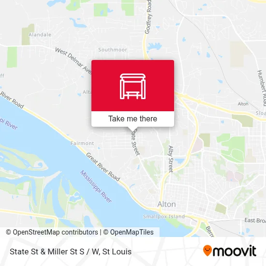 State St & Miller St S / W map