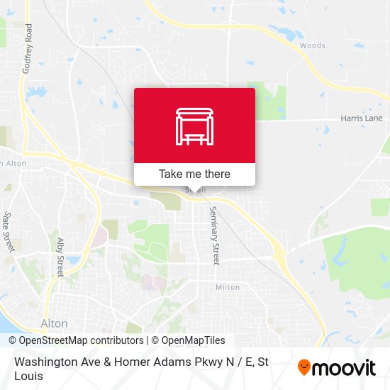 Mapa de Washington Ave & Homer Adams Pkwy N / E