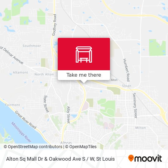 Alton Sq Mall Dr & Oakwood Ave S / W map