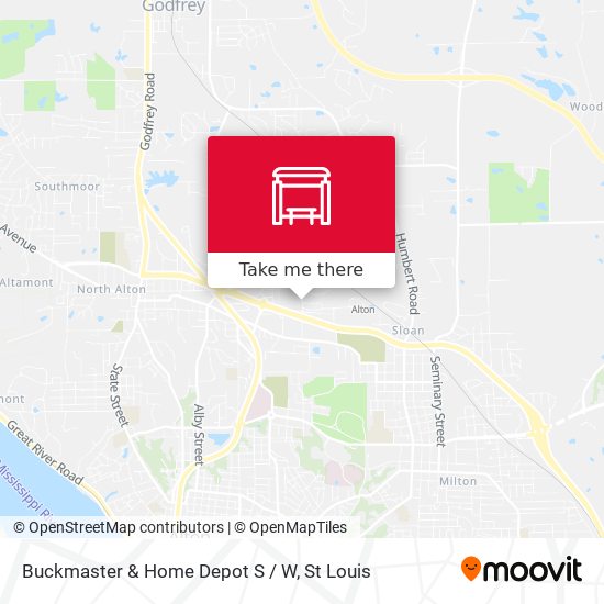 Buckmaster & Home Depot S / W map