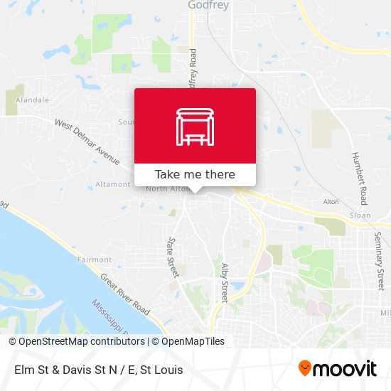 Elm St & Davis St N / E map
