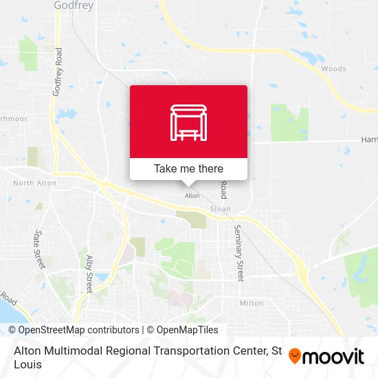 Alton Multimodal Regional Transportation Center map