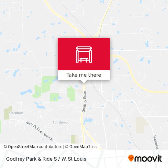 Mapa de Godfrey Park & Ride S / W