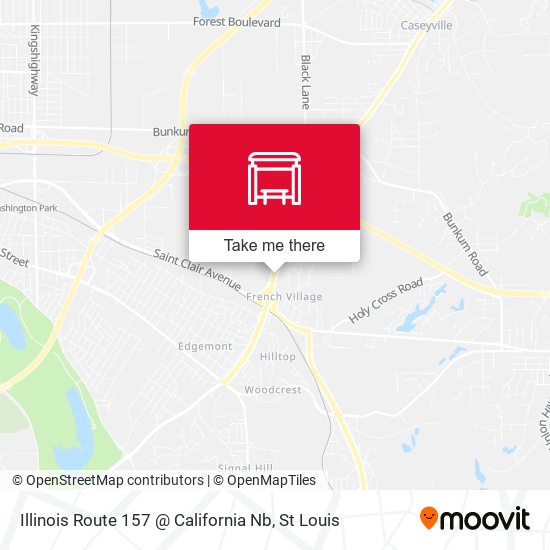 Mapa de Illinois Route 157 @ California Nb