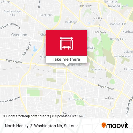 North Hanley @ Washington Nb map