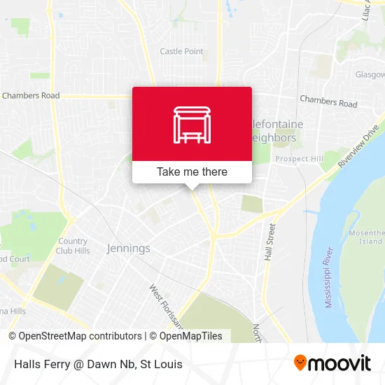 Halls Ferry @ Dawn Nb map