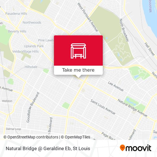 Mapa de Natural Bridge @ Geraldine Eb