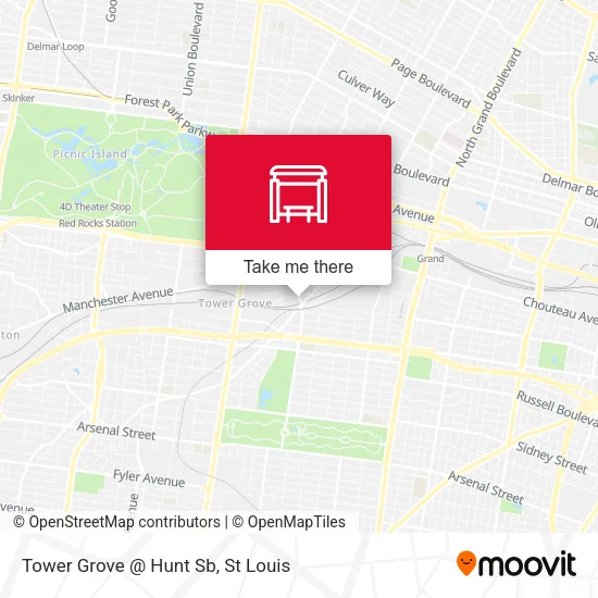 Mapa de Tower Grove @ Hunt Sb
