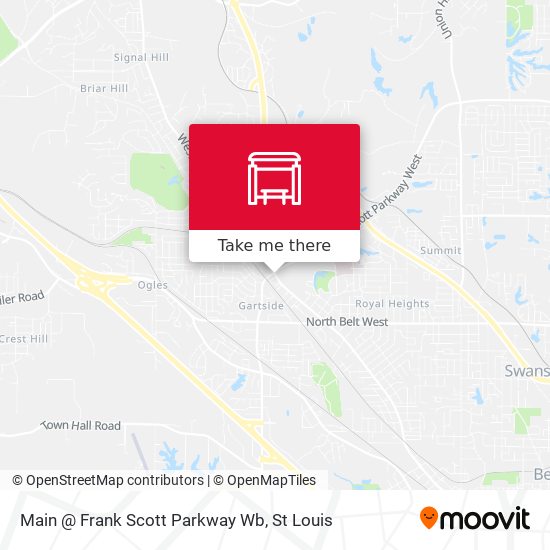 Main @ Frank Scott Parkway Wb map