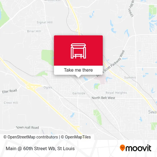 Main @ 60th Street Wb map