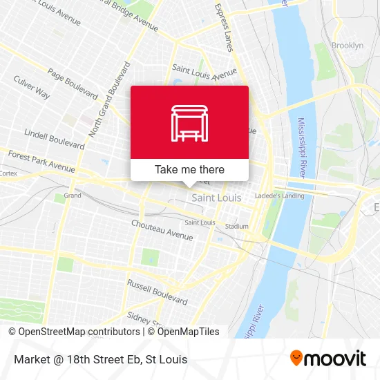 Market @ 18th Street Eb map