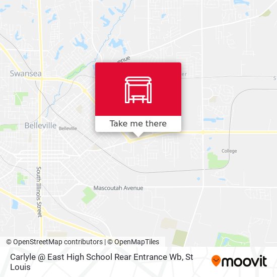 Carlyle @ East High School Rear Entrance Wb map