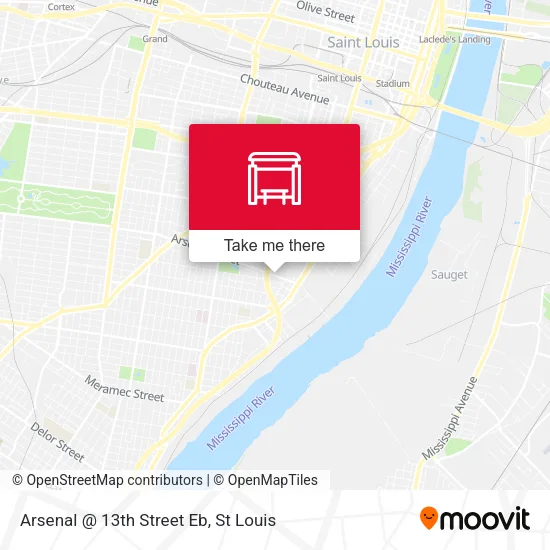 Arsenal @ 13th Street Eb map