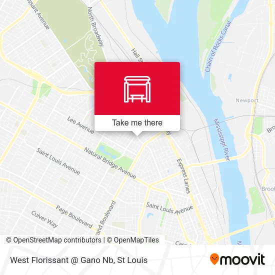 Mapa de West Florissant @ Gano Nb