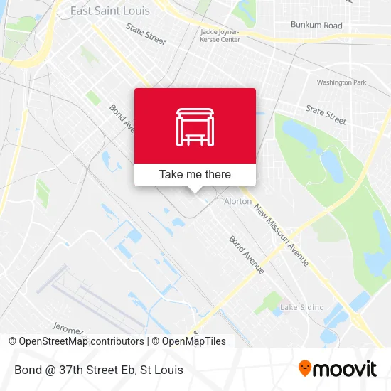 Bond @ 37th Street Eb map