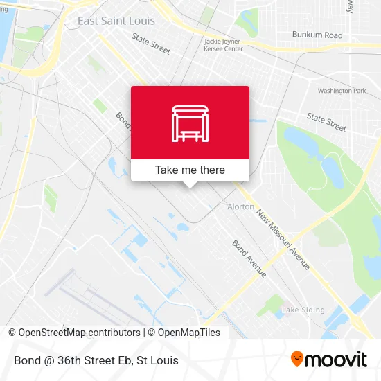 Bond @ 36th Street Eb map