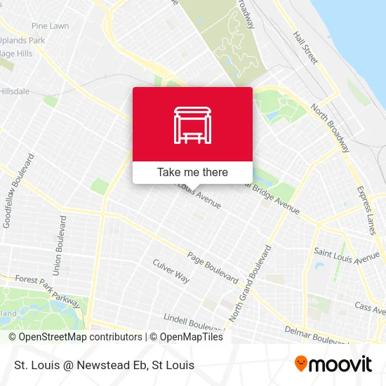 Mapa de St. Louis @ Newstead Eb